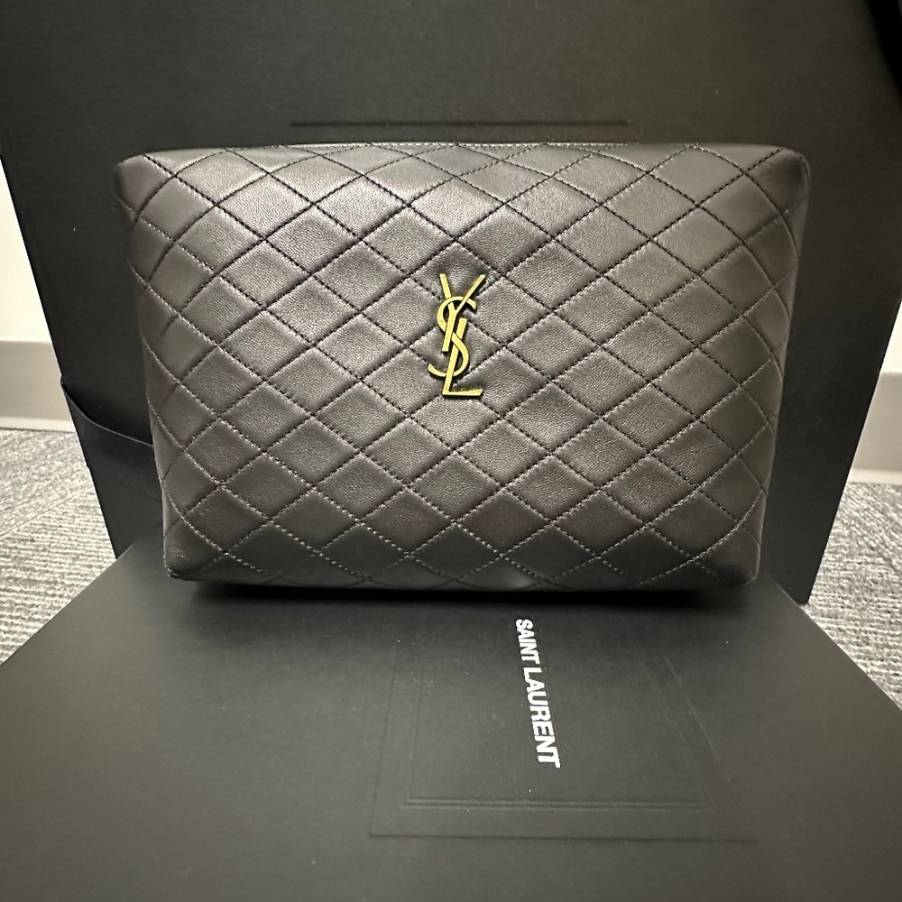 New with Tags Saint Laurent Gaby Cosmetics bag